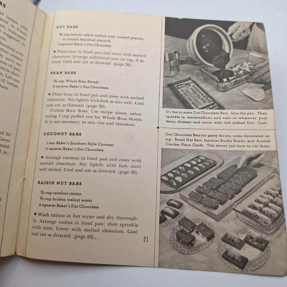 Chocolate Candies You Can Make General Foods Walter Baker‎ 1936 Recipe Booklet